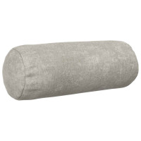 Produktbild för Kuddöverdrag 6 st HEERLEN Ljusgrå Ø 15 x 40 cm Chenilletyg