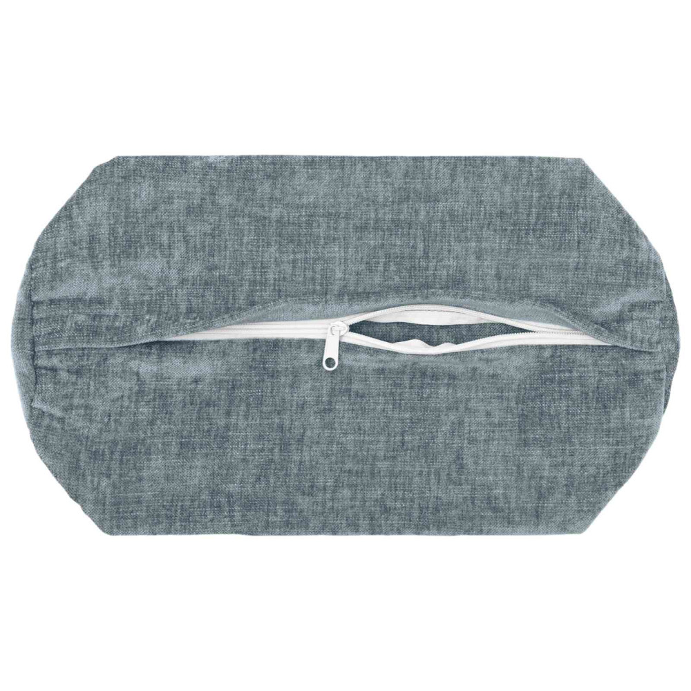 Produktbild för Kuddöverdrag 6 st HEERLEN Ljusblå Ø 15 x 40 cm Chenilletyg