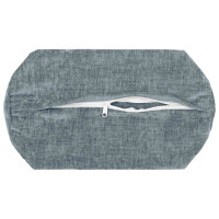 Produktbild för Kuddöverdrag 6 st HEERLEN Ljusblå Ø 15 x 40 cm Chenilletyg