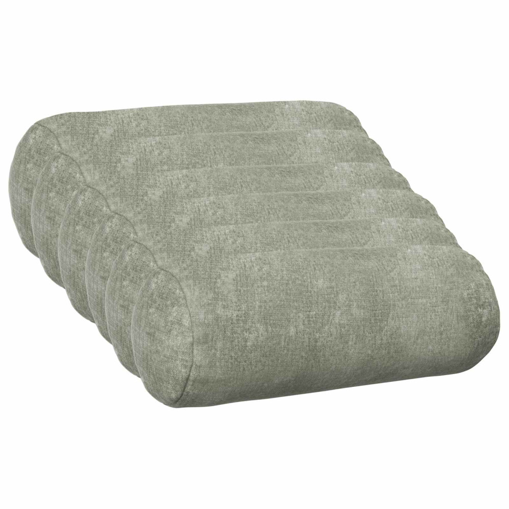 Produktbild för Kuddöverdrag 6 st HEERLEN Grön Ø 15 x 40 cm Chenilletyg