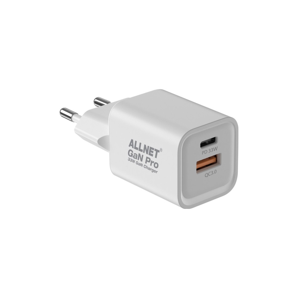Produktbild för Allnet Z ALLNET ersättningsnätadapter QC USB-C PD GaN nätagg...