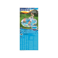 Produktbild för Bestway 51004, Uppblåsbar pool, 282 l, Rund, 2 År, Vinyl, Mu...