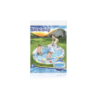 Produktbild för Bestway 51004, Uppblåsbar pool, 282 l, Rund, 2 År, Vinyl, Mu...
