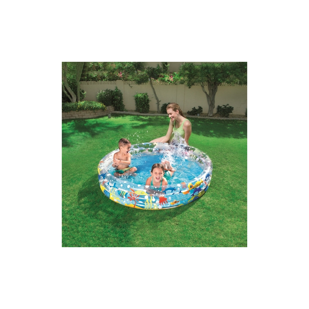 Produktbild för Bestway 51004, Uppblåsbar pool, 282 l, Rund, 2 År, Vinyl, Mu...