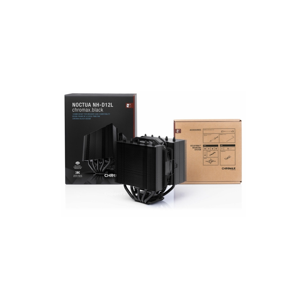 Produktbild för Noctua NH-D12L chromax.juodas CPU-kylare