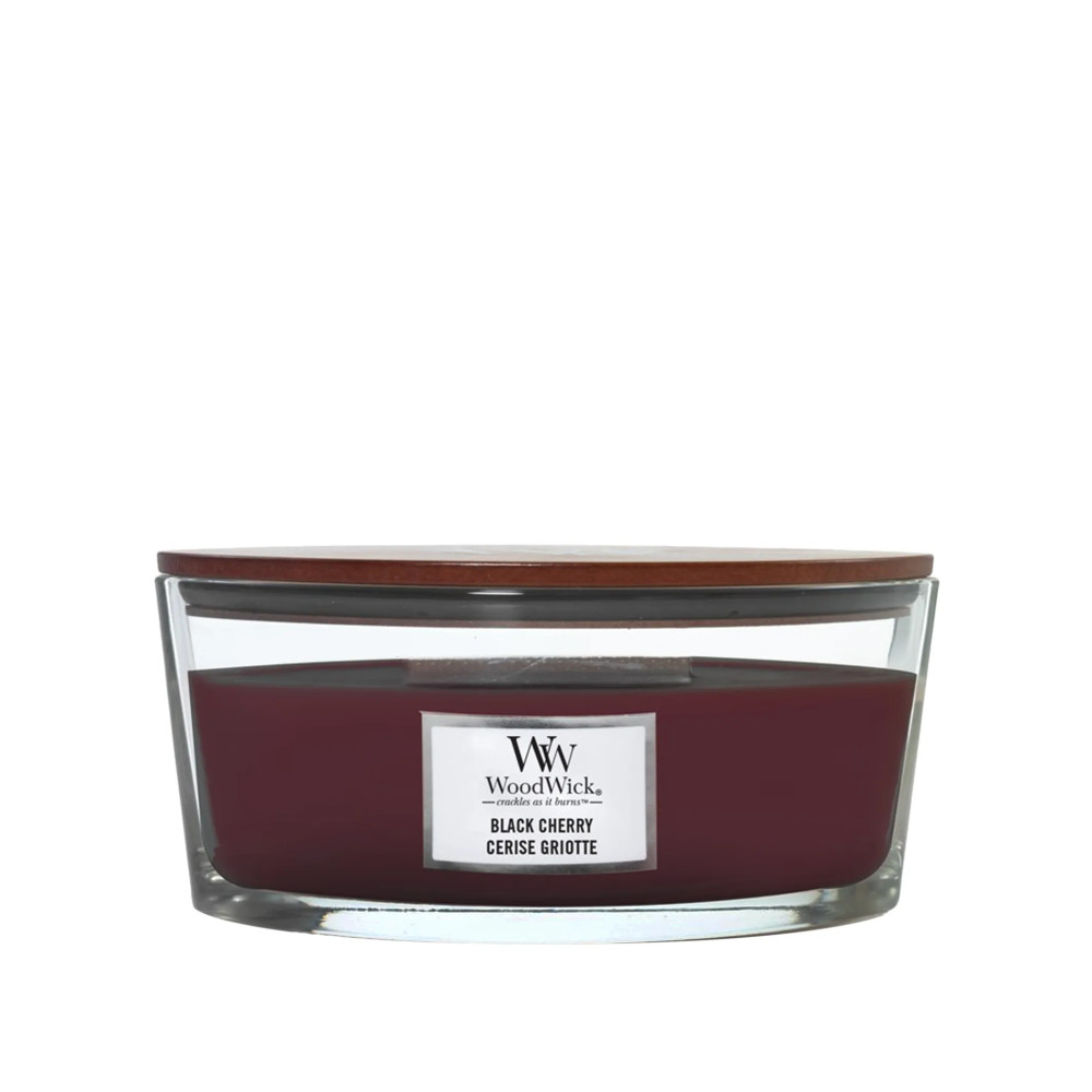 Produktbild för WoodWick Dark Cherry Scented Candle With Wooden Wick 453,6g