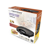 Produktbild för Esperanza TORTILLA - grill/smörgåsgrill