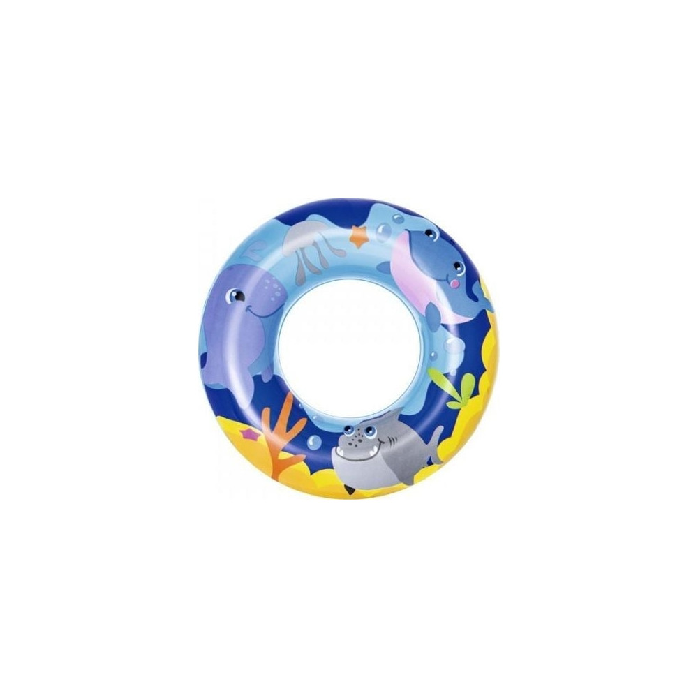 Produktbild för Bestway 36113, Blå, Orange, Gul, Badring, Mönstrad, Vinyl, 4...