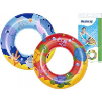 Produktbild för Bestway 36113, Blå, Orange, Gul, Badring, Mönstrad, Vinyl, 4...