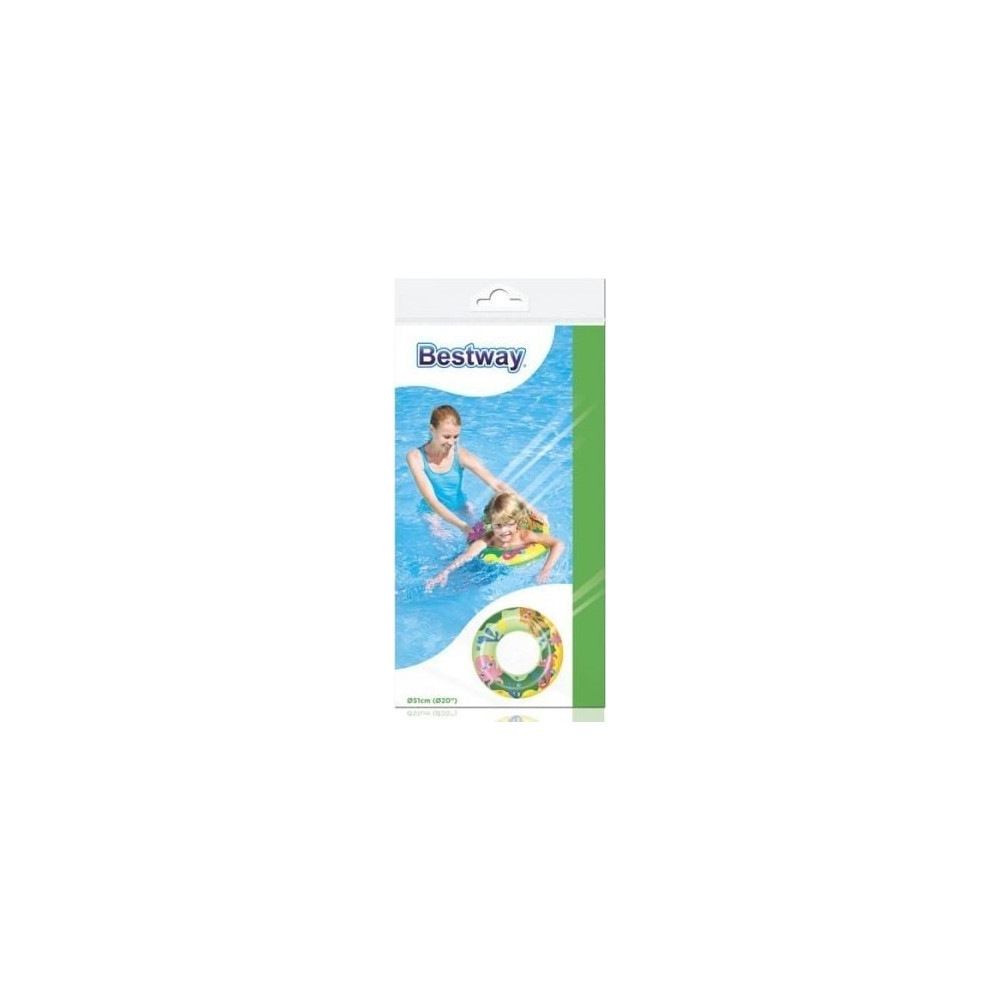 Produktbild för Bestway 36113, Blå, Orange, Gul, Badring, Mönstrad, Vinyl, 4...
