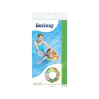Produktbild för Bestway 36113, Blå, Orange, Gul, Badring, Mönstrad, Vinyl, 4...