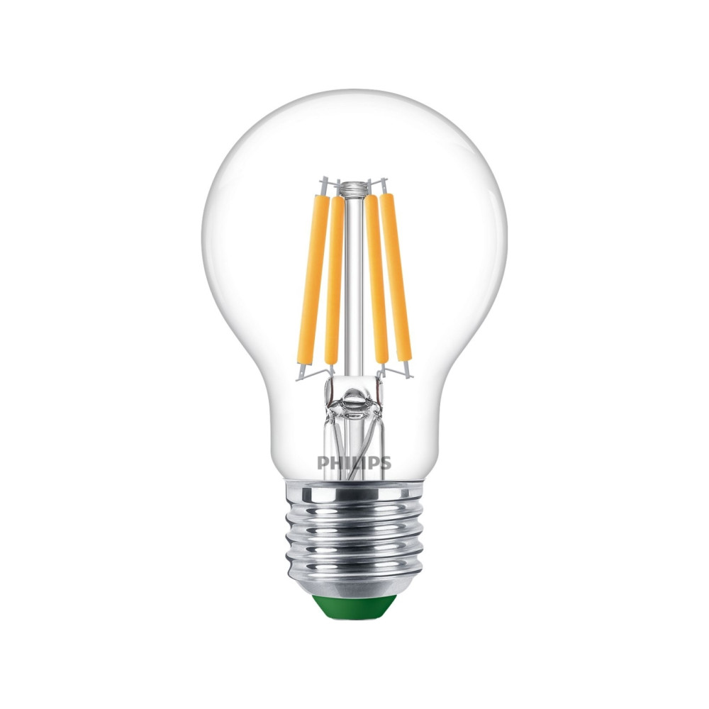 Produktbild för Philips - LED-glödlampa med filament - form: A60 - klar finish - E27 - 2.3 W - varmt vitt ljus - 2700 K