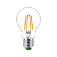 Produktbild för Philips - LED-glödlampa med filament - form: A60 - klar finish - E27 - 2.3 W - varmt vitt ljus - 2700 K