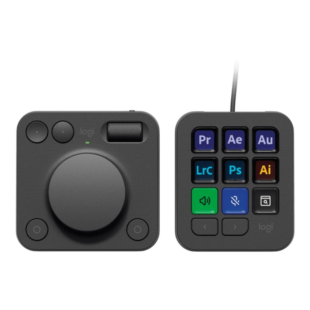 Produktbild för Logitech Master Series MX Creative Console - tangentbord och nummersatsset - grafit Inmatningsenhet
