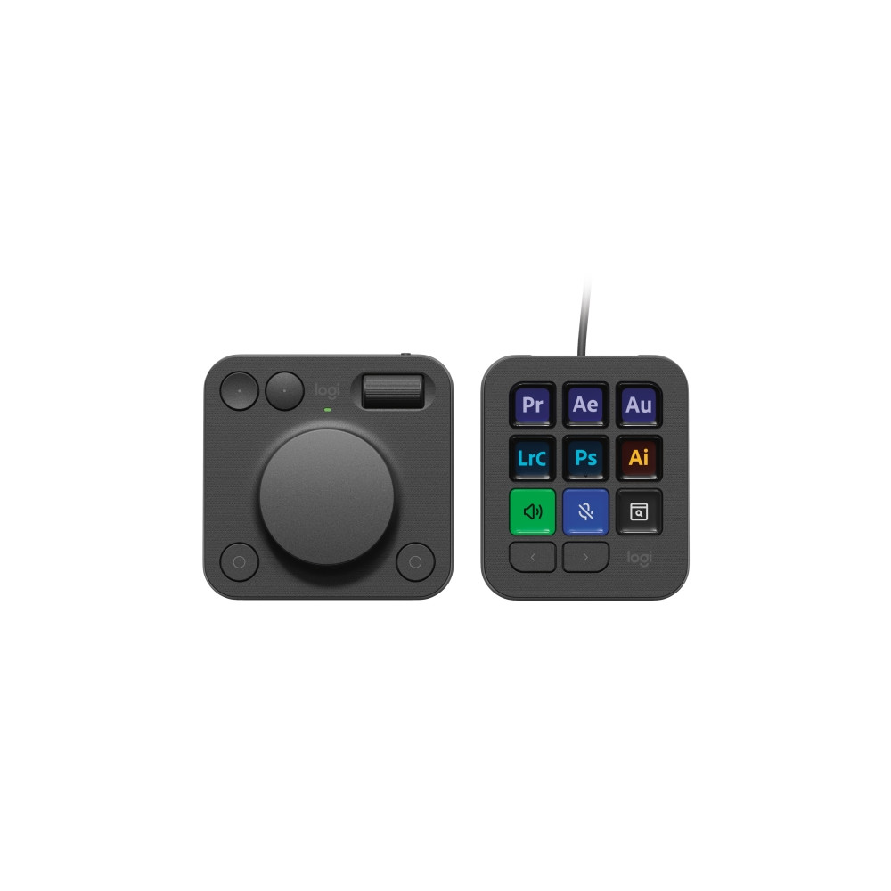 Produktbild för Logitech Master Series MX Creative Console - tangentbord och nummersatsset - grafit Inmatningsenhet