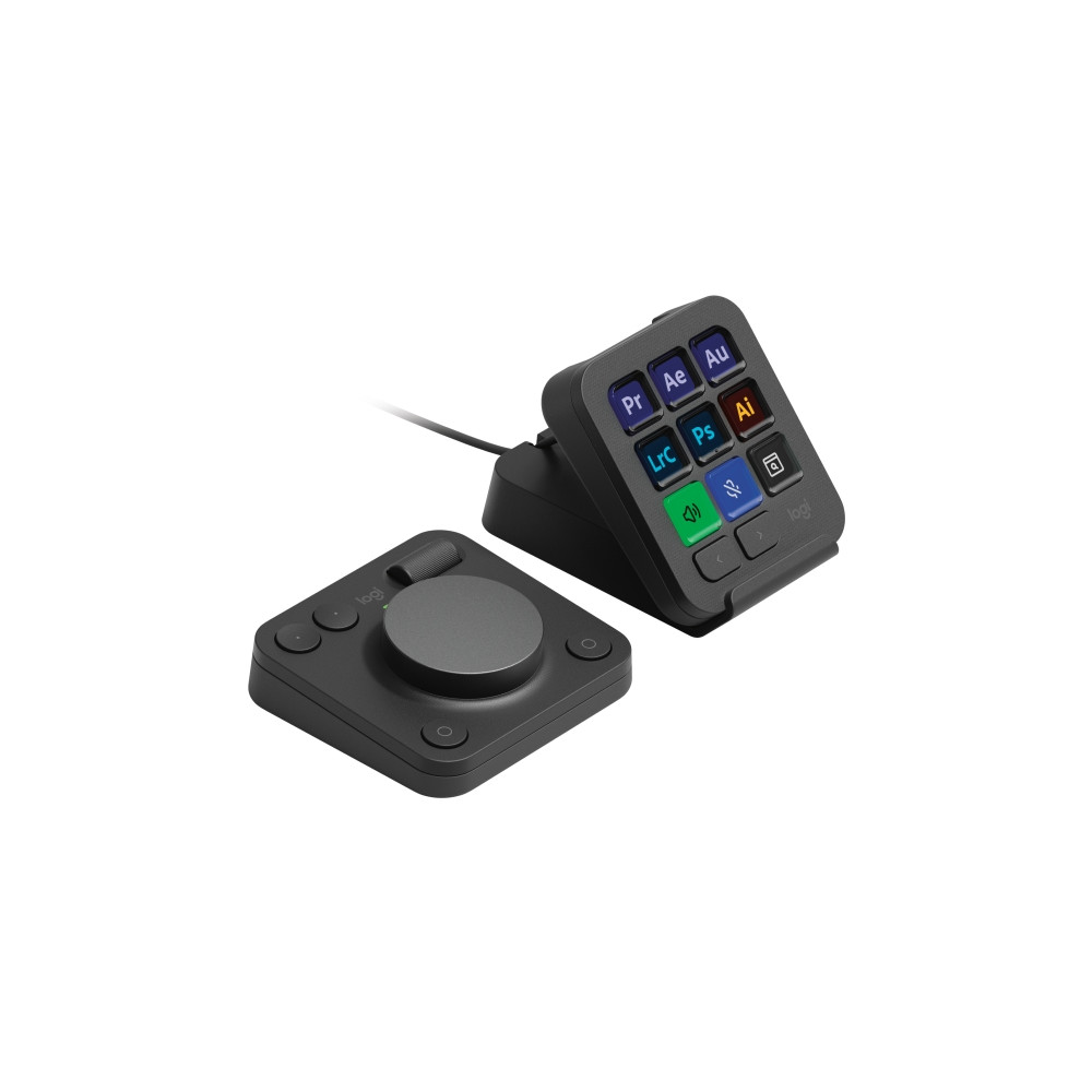 Produktbild för Logitech Master Series MX Creative Console - tangentbord och nummersatsset - grafit Inmatningsenhet