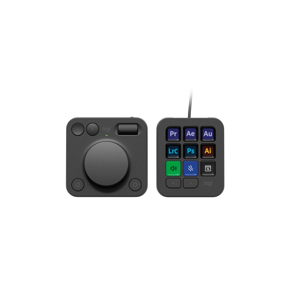 Produktbild för Logitech Master Series MX Creative Console - tangentbord och nummersatsset - grafit Inmatningsenhet
