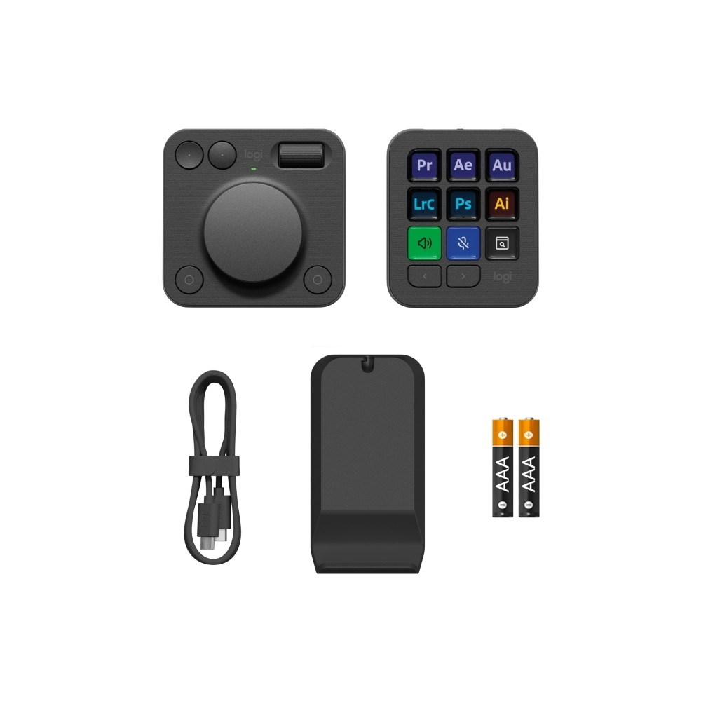Produktbild för Logitech Master Series MX Creative Console - tangentbord och nummersatsset - grafit Inmatningsenhet