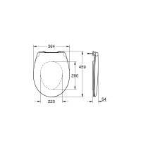 Produktbild för Grohe Bau Ceramic toalettstol