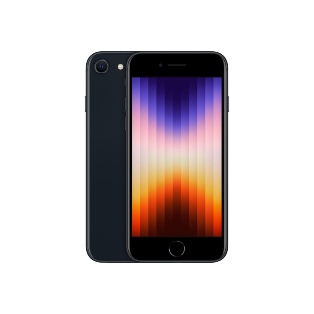 Produktbild för Apple iPhone SE (3rd generation) - midnatt - 5G smartphone - 64 GB - GSM