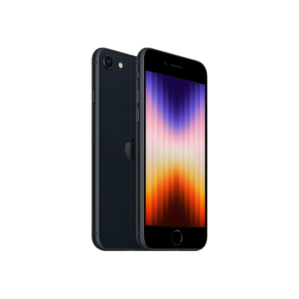 Produktbild för Apple iPhone SE (3rd generation) - midnatt - 5G smartphone - 64 GB - GSM