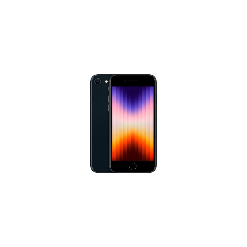 Produktbild för Apple iPhone SE (3rd generation) - midnatt - 5G smartphone - 64 GB - GSM