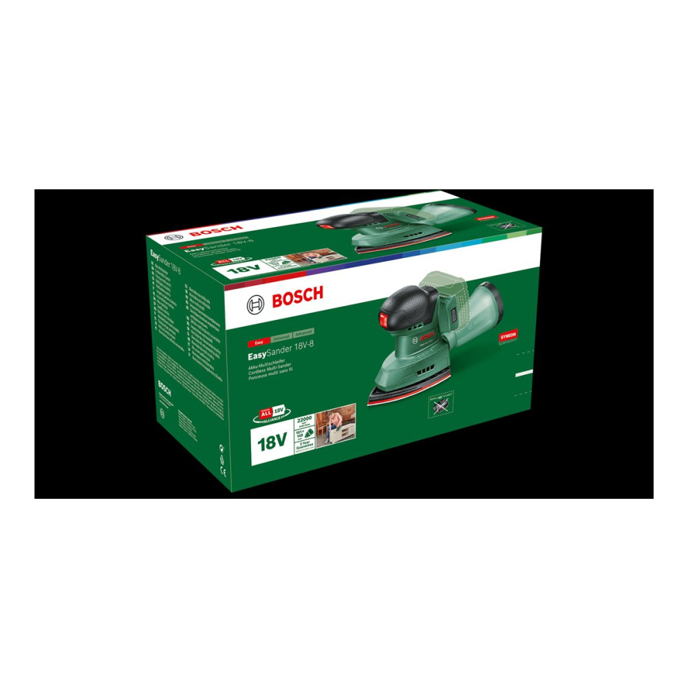 Produktbild för Bosch EasySander 18V-8 - slipmaskin med flera slipkuddar - sladdlös - inget batteri