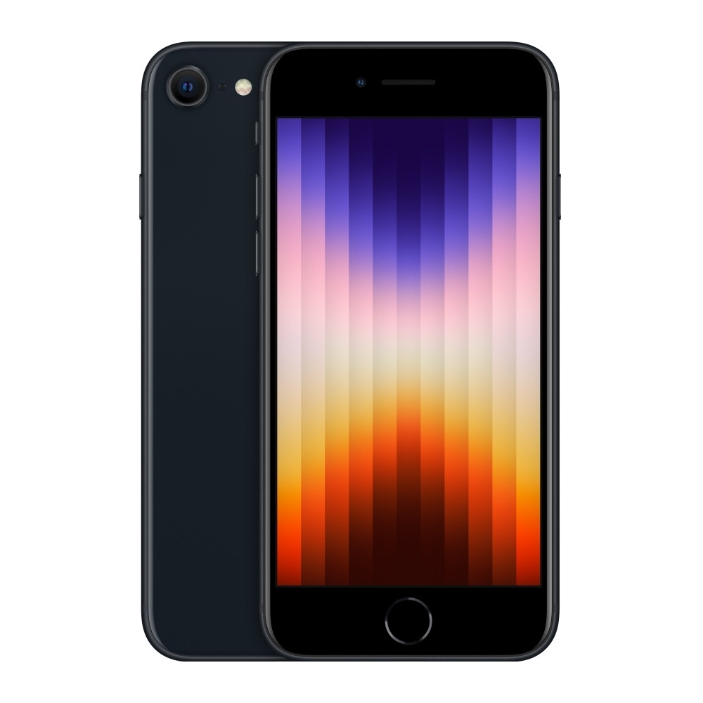 Produktbild för Apple iPhone SE (3rd generation) - midnatt - 5G smartphone - 64 GB - GSM