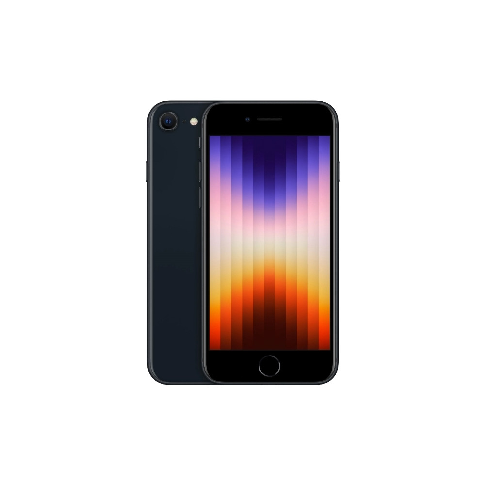 Produktbild för Apple iPhone SE (3rd generation) - midnatt - 5G smartphone - 64 GB - GSM