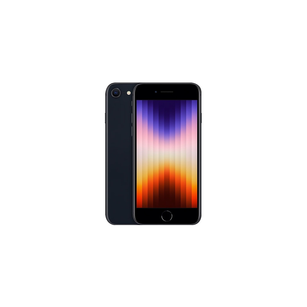 Produktbild för Apple iPhone SE (3rd generation) - midnatt - 5G smartphone - 64 GB - GSM