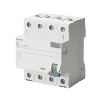 Produktbild för SIEMENS Felströmsbrytare typ A 63A 3-polig + noll 300mA utlö...