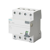 Produktbild för SIEMENS Felströmsbrytare typ A 63A 3-polig + noll 300mA utlö...