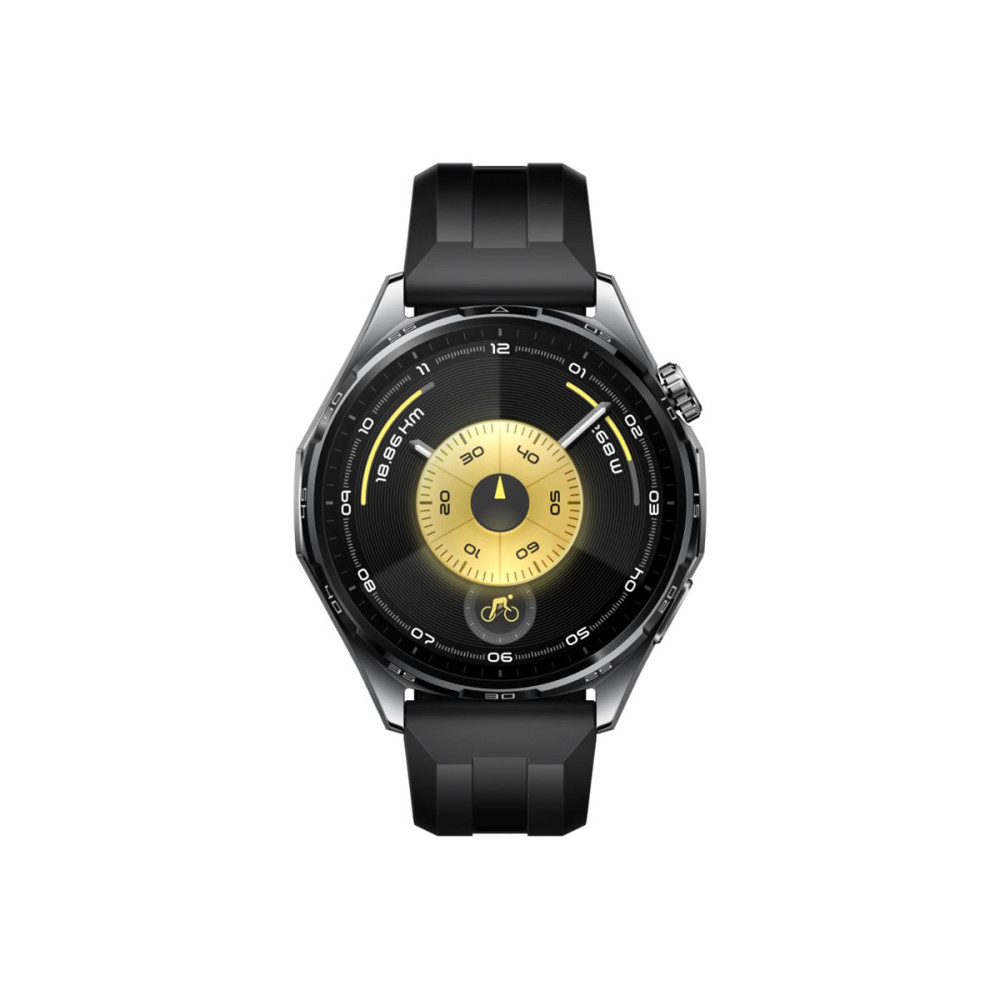 Produktbild för Huawei Watch GT 6 - rostfritt stål - smart klocka med rem - svart