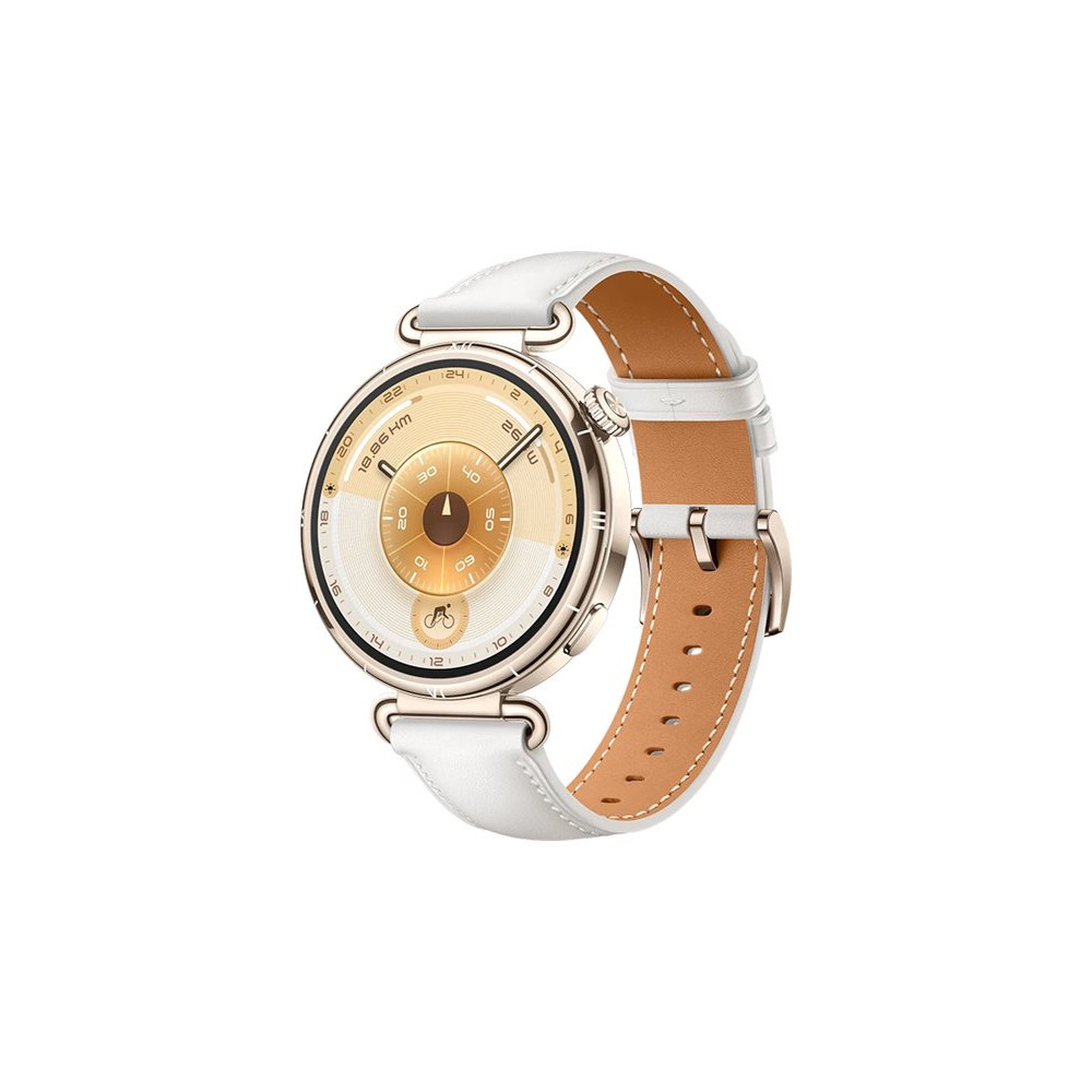 Produktbild för Huawei Watch GT 6 - rostfritt stål - smart klocka med rem - vit