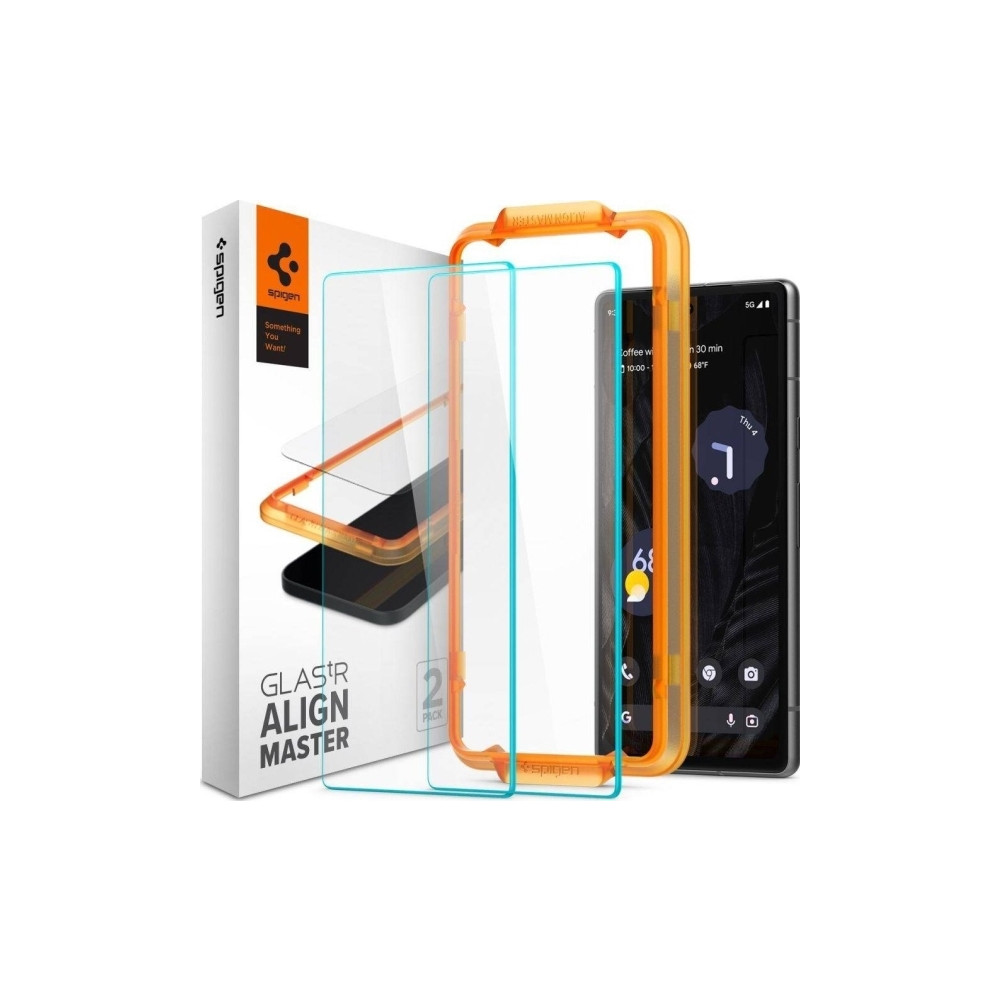 Produktbild för Spigen Spigen ALM Glas.Tr Google Pixel 7A 2 st härdat glas A...