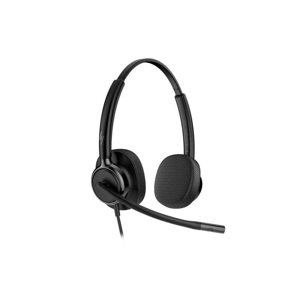 Produktbild för HP Poly Mission 425 - headset - USB-C, USB-A - Zoom Certified
