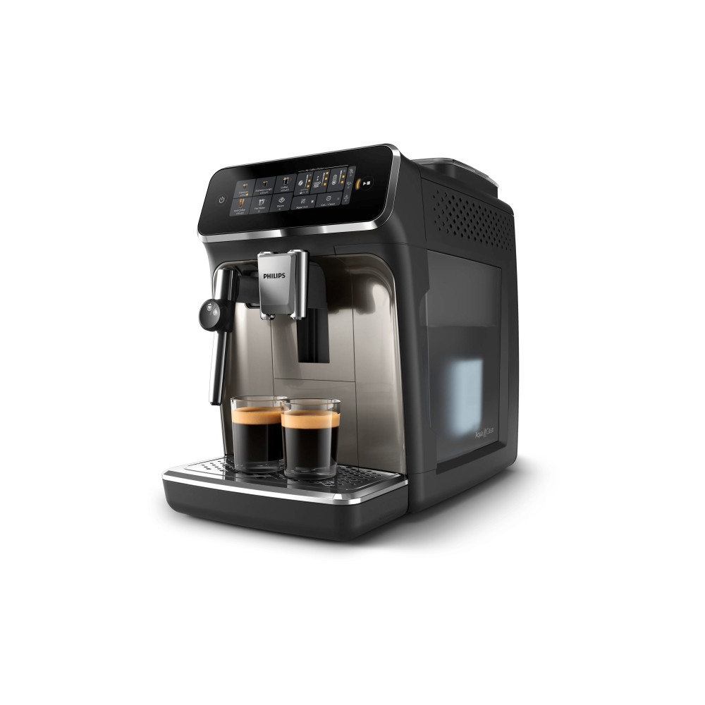 Produktbild för Philips 3300 series EP3326 - automatisk kaffekokare med mjölkskummare - 15 bar - svart/krom