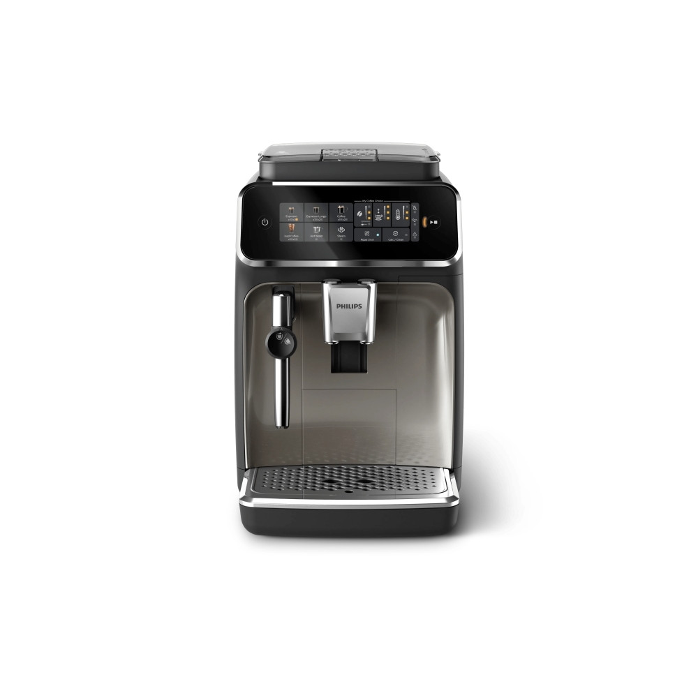 Produktbild för Philips 3300 series EP3326 - automatisk kaffekokare med mjölkskummare - 15 bar - svart/krom