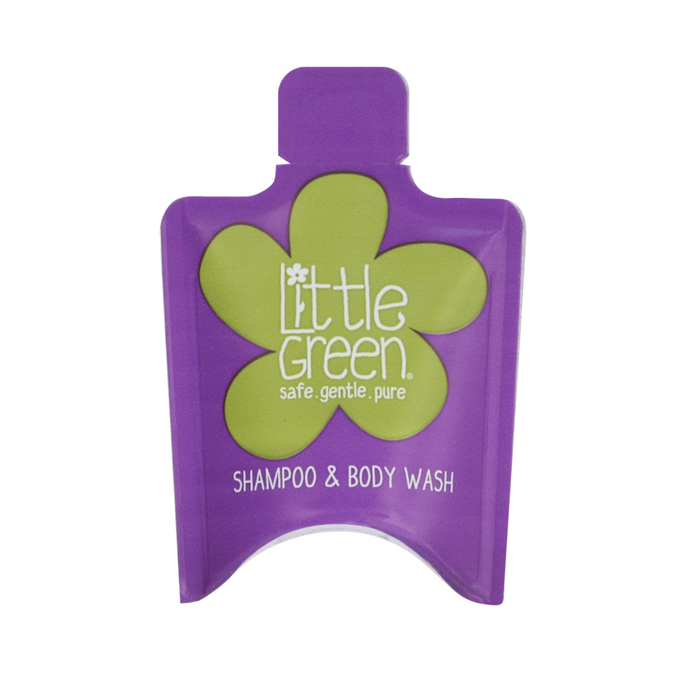 Produktbild för Little Green KIDS Shampoo & Body Wash šampon a sprchový gel v jednom pro děti 3+ 15 ml