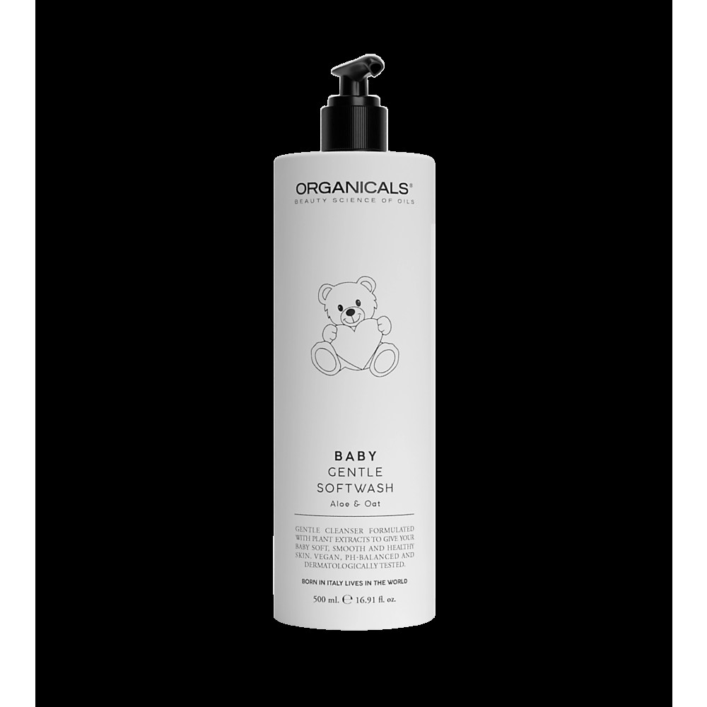 Produktbild för Organicals BABY Gentle Softwash Aloe&Oat gentle washing gel for babies 500 ml