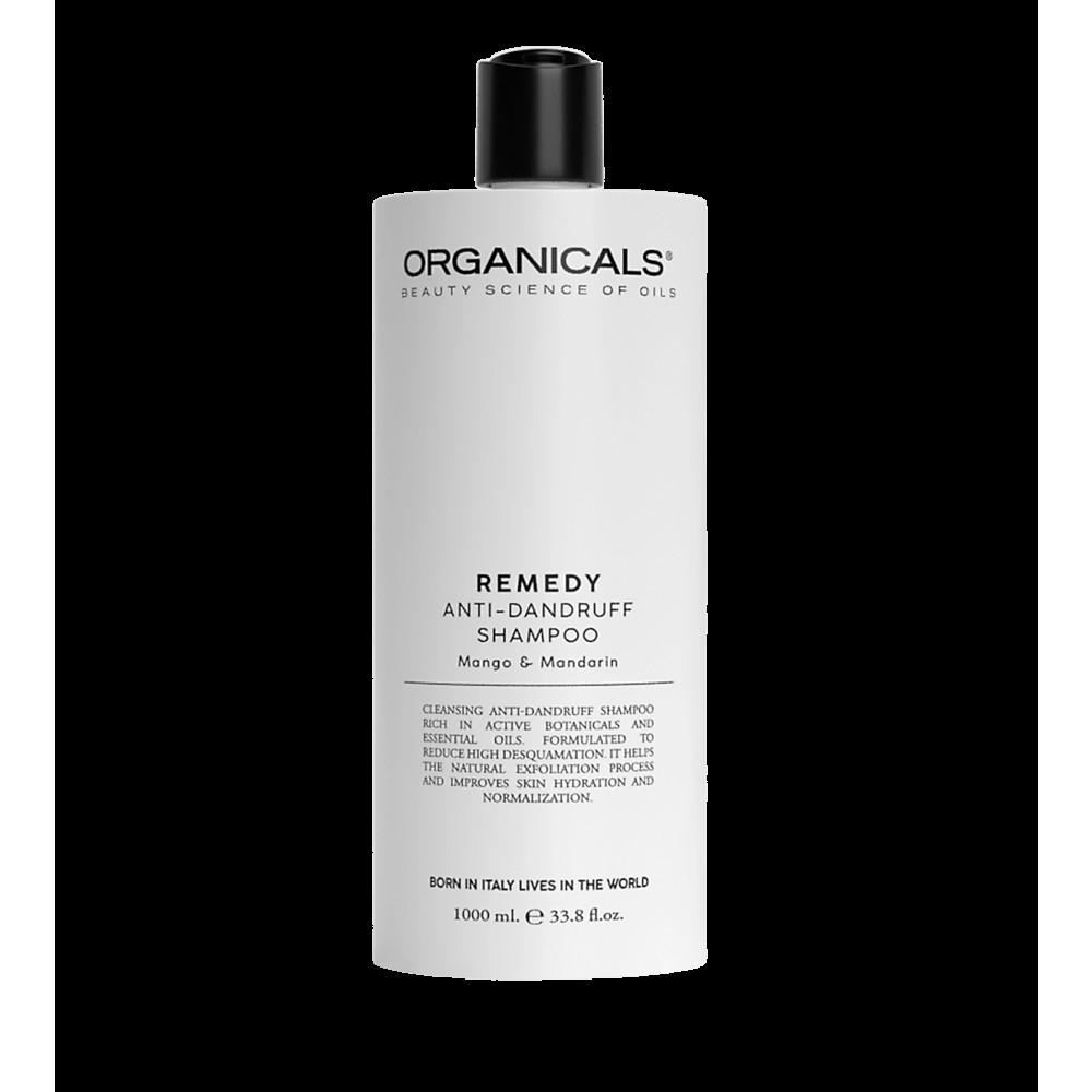 Produktbild för Organicals REMEDY Anti-Dandruff Shampoo Mango & Mandarin cleansing shampoo against dandruff 1000 ml