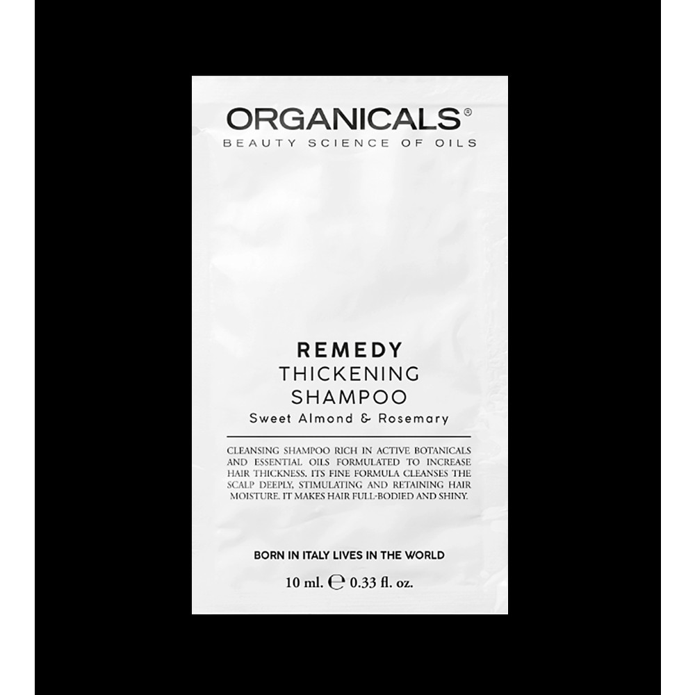 Produktbild för Organicals REMEDY Thickening Shampoo Sweet Almond & Rosemary strengthening shampoo for fine hair 10 ml