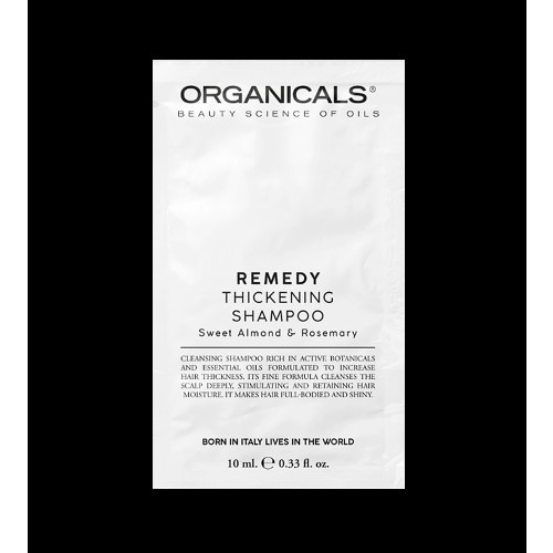 Organicals Organicals REMEDY Thickening Shampoo Sweet Almond & Rosemary strengthening shampoo for fine hair 10 ml