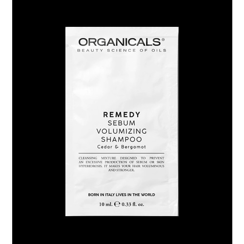 Organicals Organicals REMEDY Sebum Volumizing Shampoo Cedar & Bergamot volumizing shampoo for limp, easily greasy hair 10 ml