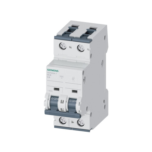Siemens SIEMENS Strömbrytare C 4A, 2-poligC-karaktäristik6kA kortslu...