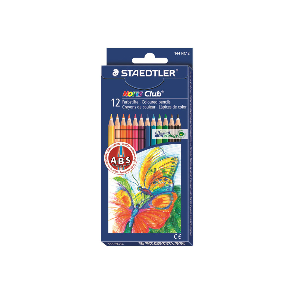 Produktbild för STAEDTLER Noris Club 144 - färgpenna - blandfärger (paket om 12)