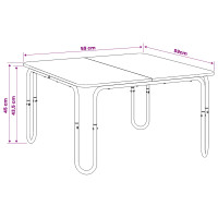 Produktbild för Kaffeebord Gammalt trä 59 x 59 x 45 cm Konstruerat trä