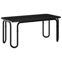 Produktbild för Kaffeebord Svart 79,5 x 40 x 36 cm Konstruerat trä