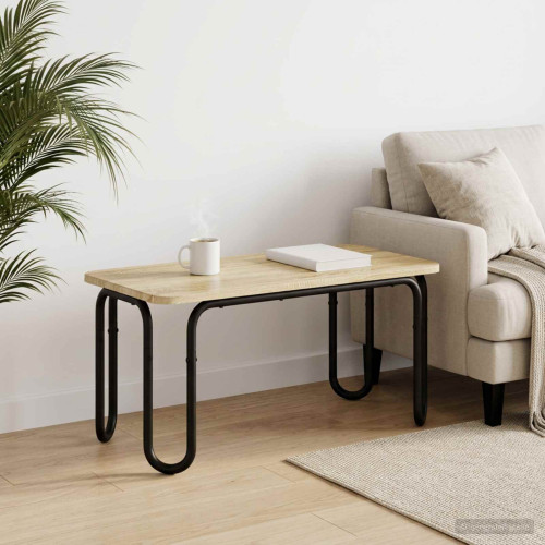 vidaXL Kaffeebord Sonoma-ek 79,5 x 40 x 36 cm Konstruerat trä