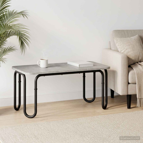 vidaXL Kaffeebord Betonggrå 79,5 x 40 x 36 cm Konstruerat trä